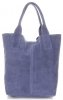 Bőr táska shopper bag Vittoria Gotti Indigó V5190